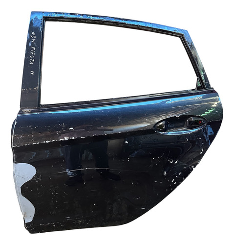 Porta Traseira Esquerda Ford New Fiesta 2014 C1bz/5820124/a/ Traseira Esquerda Preta