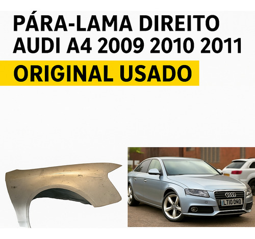 Pára-lama Direito Audi A4 2009 2010 2011 Original Usado