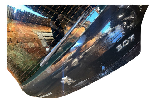 Tampa Traseira/ Tampa Do Porta-malas Peugeot 307 Usada Preto - Imagem 2