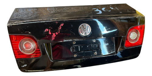 Tampa Traseira Porta Malas Vw Jetta 07/10 Org Com Lanternas Preto