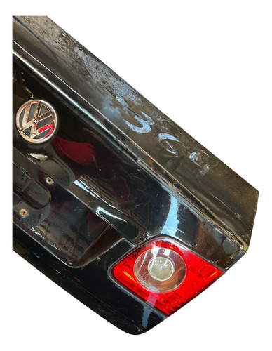 Tampa Traseira Porta Malas Vw Jetta 07/10 Org Com Lanternas Preto - Imagem 2