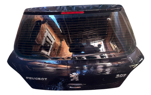 Tampa Traseira/ Tampa Do Porta-malas Peugeot 307 Usada Preto - Imagem 5