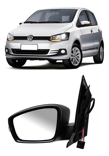 Retrovisor Elétrico Fox 2009/2014 - Lado Esquerdo