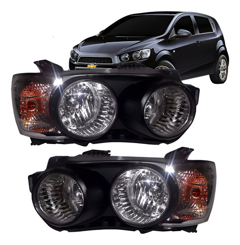 Farol Direito Gm Sonic 2012 A 2014 Usado Com Detalhes Passag Direito/passageiro