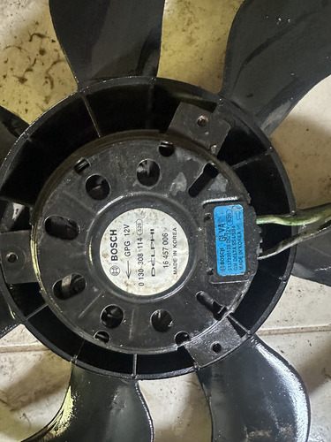 Ventoinha Radiador Original Bosch Gm Cruze 1.8 16v 2012 A 16 - Imagem 2