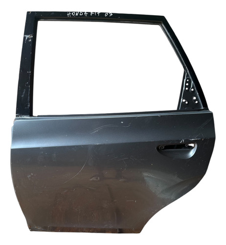 Porta Traseira Esquerda Honda Fit 2003 Usada Cinza Escuro Traseira Esquerda Cinza-escuro - Imagem 1