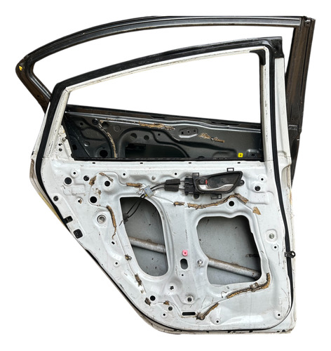 Porta Traseira Esquerda Honda Civic G10 2017 2022 Cor Branco Traseira Esquerdo Branco - Imagem 5