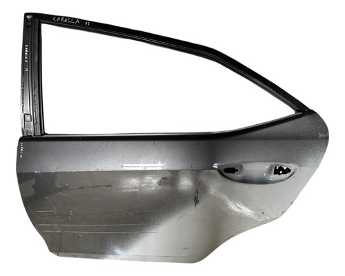 Porta Traseira Esquerda Toyota Corolla 2015 A 2017 Usado) Traseira Esquerda Cinza-escuro - Imagem 1