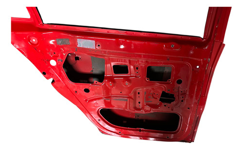 Porta Traseira Esquerda Vw Gol G5 G6 G7 G8 Usada Vermelha Traseira Esquerda Vermelho - Imagem 5