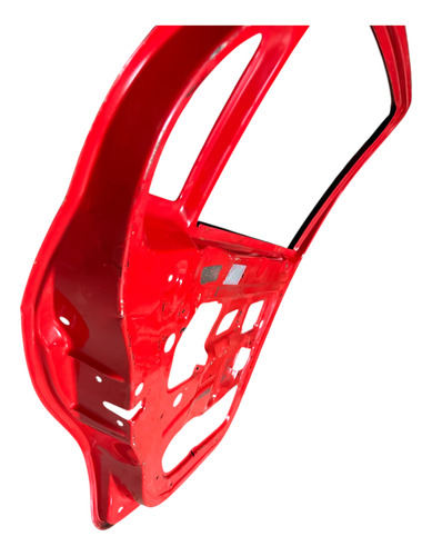 Porta Traseira Esquerda Vw Gol G5 G6 G7 G8 Usada Vermelha Traseira Esquerda Vermelho - Imagem 7