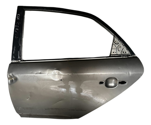 Porta Traseira Esquerda Kia Cerato 2009 A 2013 Usada Cinza Traseira Esquerda Cinza-escuro - Imagem 1