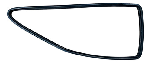 Borracha Lateral Vidro Fixo Do Gol Quadrado Preta - Imagem 1