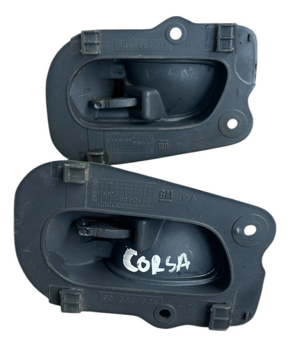 Par De Maçaneta Interna Corsa 98 2002 / 90388605 Cinza Claro Dianteira - Imagem 5