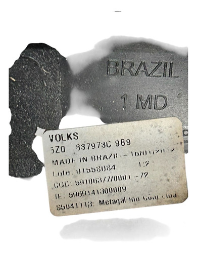 Acabamento Moldura Retrovisor Interno L.e Crossfox Fox 2012 Preto - Imagem 7