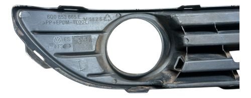 Moldura Farol Milha L/e Polo 2004 6q0853665e Preto Esquerdo - Imagem 2