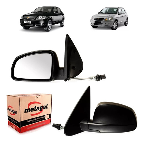 Retrovisor Celta Prisma 2007 2008 2009 2010 A 2014 - Imagem 1