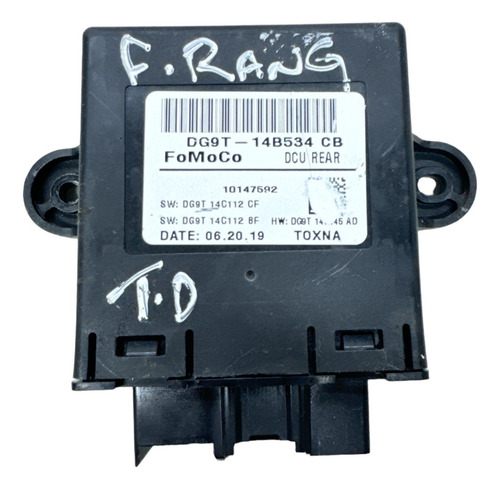 Módulo Vidro Elétrico Traseiro Direito Ford Ranger 2019