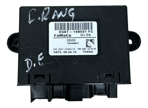 Módulo Vidro Elétrico Dianteiro Esquerdo Ford Ranger 2019