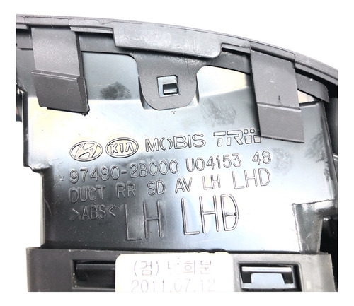 Difusor Ar Esquerdo Hyundai Santa Fé 2010 A 2013 - Imagem 6