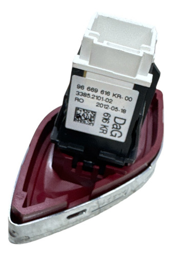 Botão Pisca Alerta Citroën Ds3 2009 A 2024 Vermelho - Imagem 3