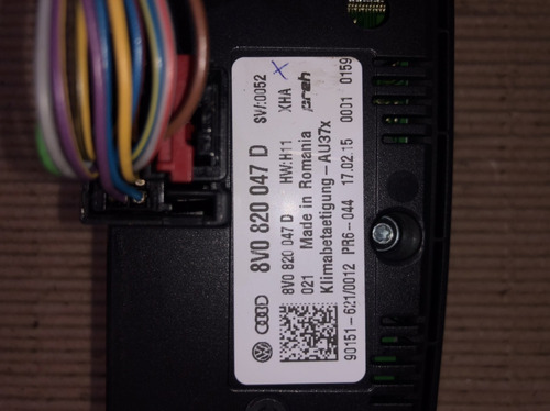 Comando Ar Condicionado Analógico Audi A3 2014 Diante - Imagem 3