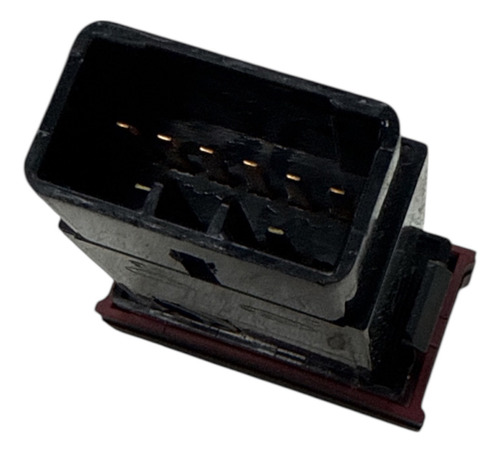 Botão Pisca Alerta Santa Fe Até 2010  Preto - Imagem 2