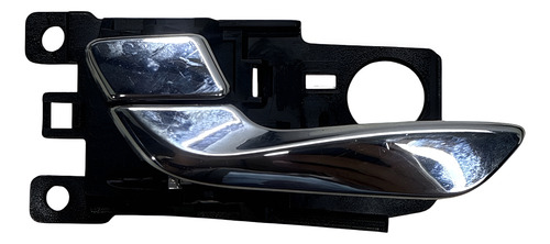 Maçaneta Interna Esquerda  Azera 2012 A 2016 Prateado Dianteira