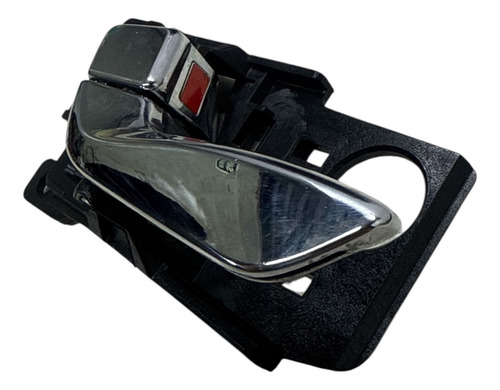 Maçaneta Interna Esquerda  Azera 2012 A 2016 Prateado Dianteira - Imagem 2