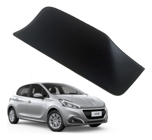 Acabamento Porta Dianteira Direito Peugeot 208 Griffe 2014 Preto