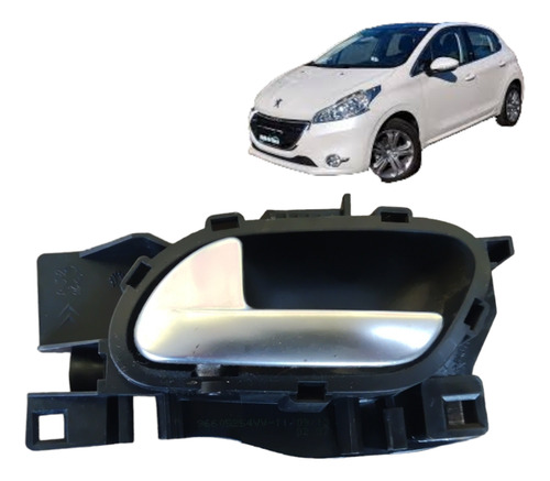 Maçaneta Interna Porta Dian Esquerdo Peugeot 2008 1.6 2014