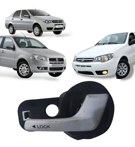 Maçaneta Interna Direita Fiat Palio Siena 2004/2015