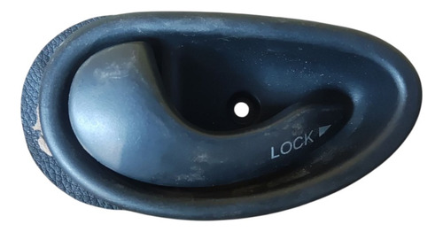 Maçaneta Interna Porta Dianteira Esquerda Palio 2000 Preto Dianteira