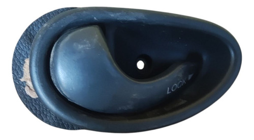 Maçaneta Interna Porta Dianteira Esquerda Palio 2000 Preto Dianteira - Imagem 3