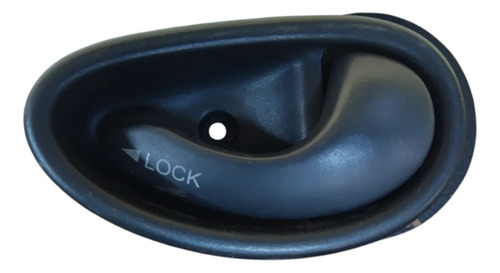 Maçaneta Interna Porta Dianteira Direita Palio 2000 Preto Dianteira - Imagem 2