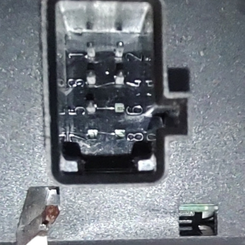 Botão Pisca Alerta E Trava Mb Classe A 160/190 Original Preto - Imagem 3