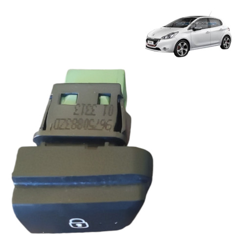 Botão Trava Elétrica Peugeot 208 2014 9675088320