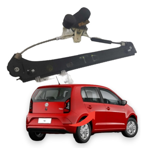Maquina Vidro Manual Traseira Direita Up 2015