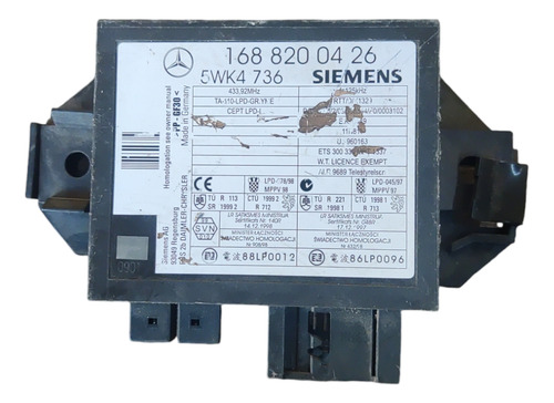 Módulo Imobilizador Mercedes Classe A 160 2013