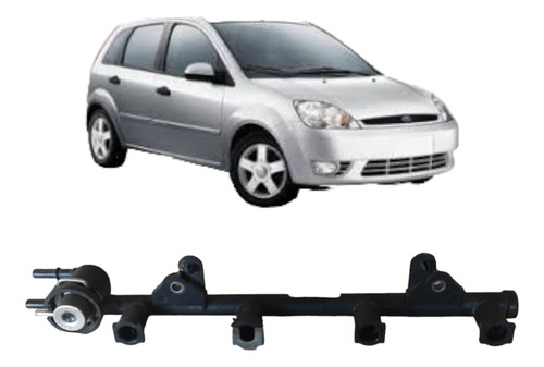 Flauta Do Bico Injetor Ford Fiesta 1.0 2005 9d280a1b