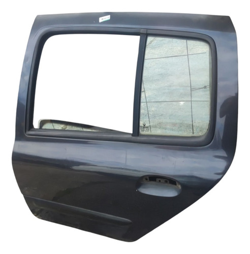 Porta Traseira Esquerda Renault Clio 2004 Traseira Esquerdo Azul - Imagem 2