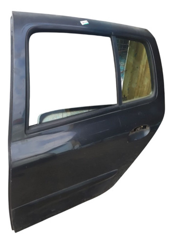 Porta Traseira Esquerda Renault Clio 2004 Traseira Esquerdo Azul - Imagem 3