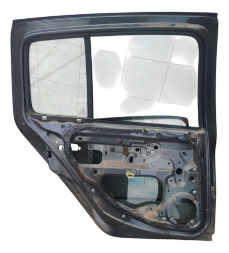 Porta Traseira Esquerda Renault Clio 2004 Traseira Esquerdo Azul - Imagem 4