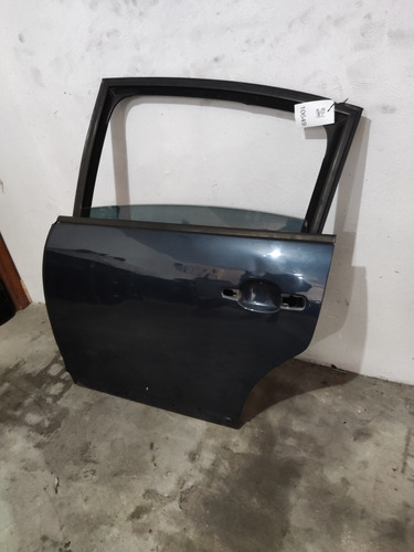 Porta Traseira Esquerda Citroen C4 2012 Pelada Traseira Esquerdo Preto - Imagem 2