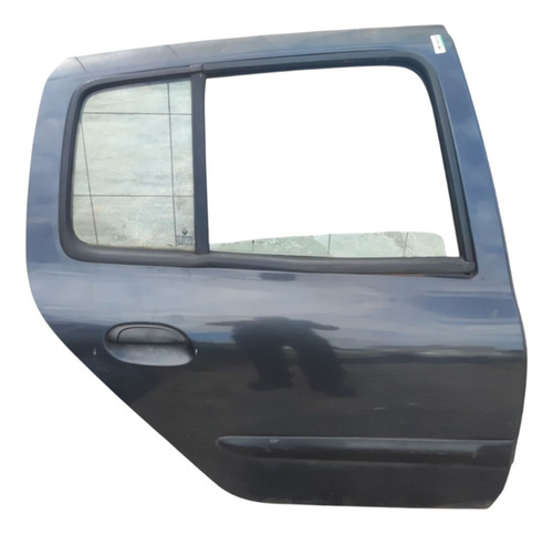 Porta Traseira Direita Renault Clio 1.0 2004 Traseira Direito Azul