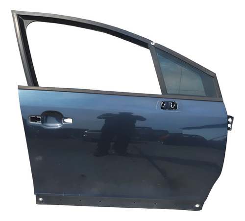 Porta Dianteira Direita Citroen C4 Hatch 2010 Azul Direito Dianteira