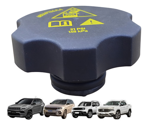 Tampa Reservatório Água Radiador Fiat Toro Compass 1.3t 2021 - Imagem 1