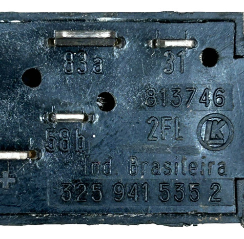 Botão Farol Milha Santana Quantum 92 A 98 (original) Preto - Imagem 7