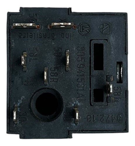 Botão Interruptor Farol Gol Saveiro Parati (detalhe) 88 95 Preto - Imagem 3