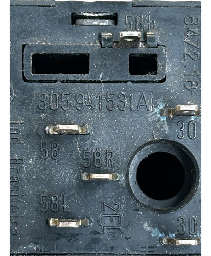 Botão Interruptor Farol Gol Saveiro Parati (detalhe) 88 95 Preto - Imagem 7