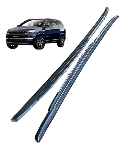 Rack Teto Par Jeep Commander Preto